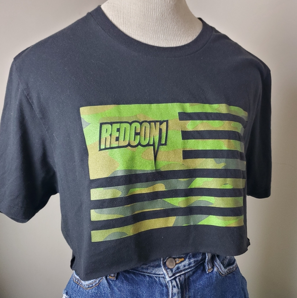 Redcon1 Black and Green Crop Top